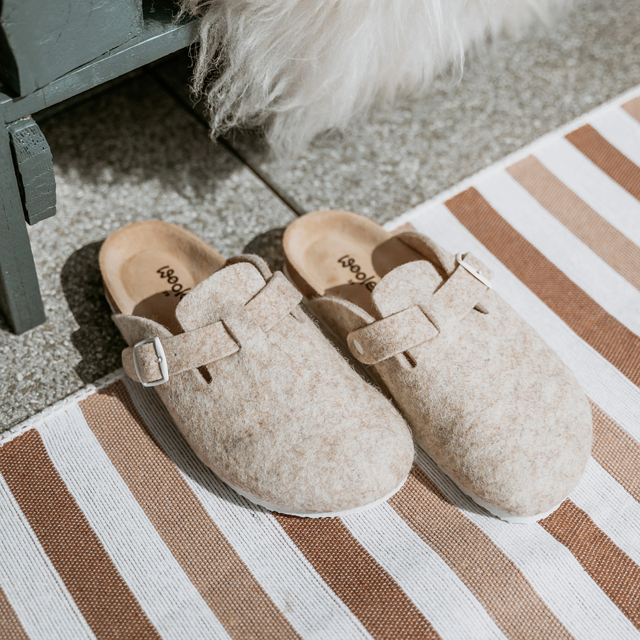 Women's orthopedic cork slippers Michaela beige