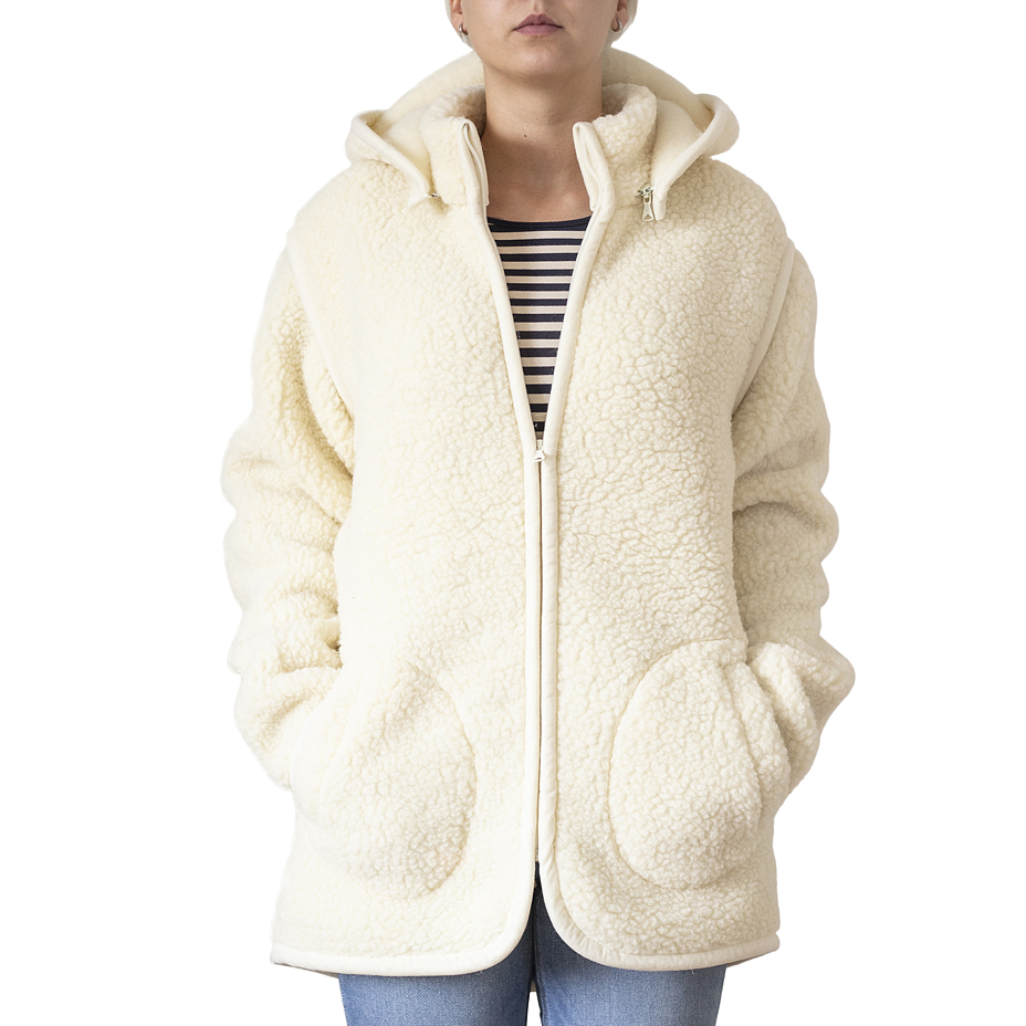 2-in-1 Wool Jacket Natural