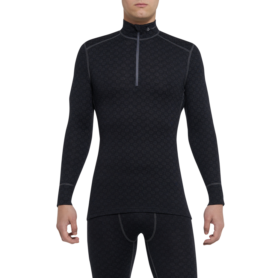 Men's Performance MERINO XTREME THERMOWAVE Top with Zip Black