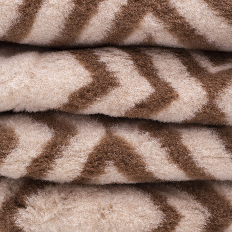 Double-Layer Wool Blanket Patterned