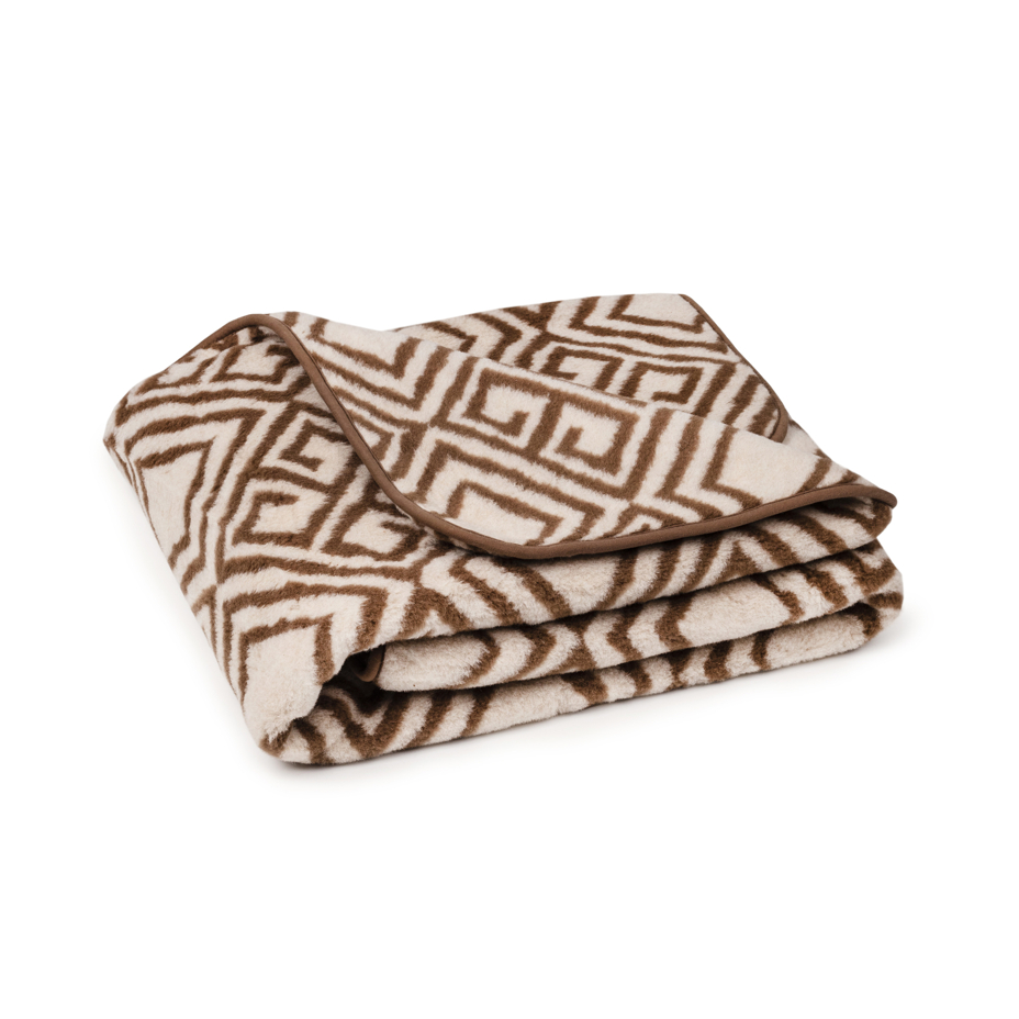 Double-Layer Wool Blanket Patterned