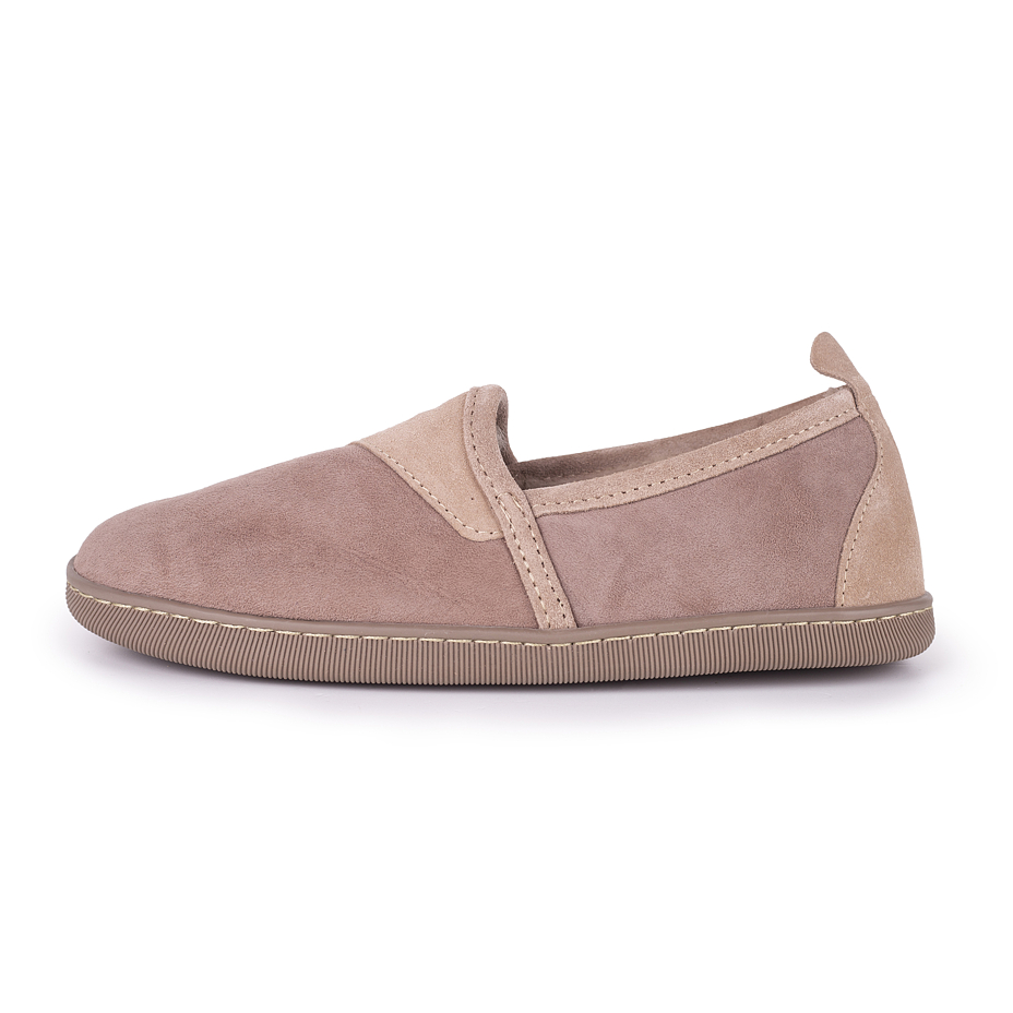 Women's Daniela Leather Slippers with Wool Lining Beige