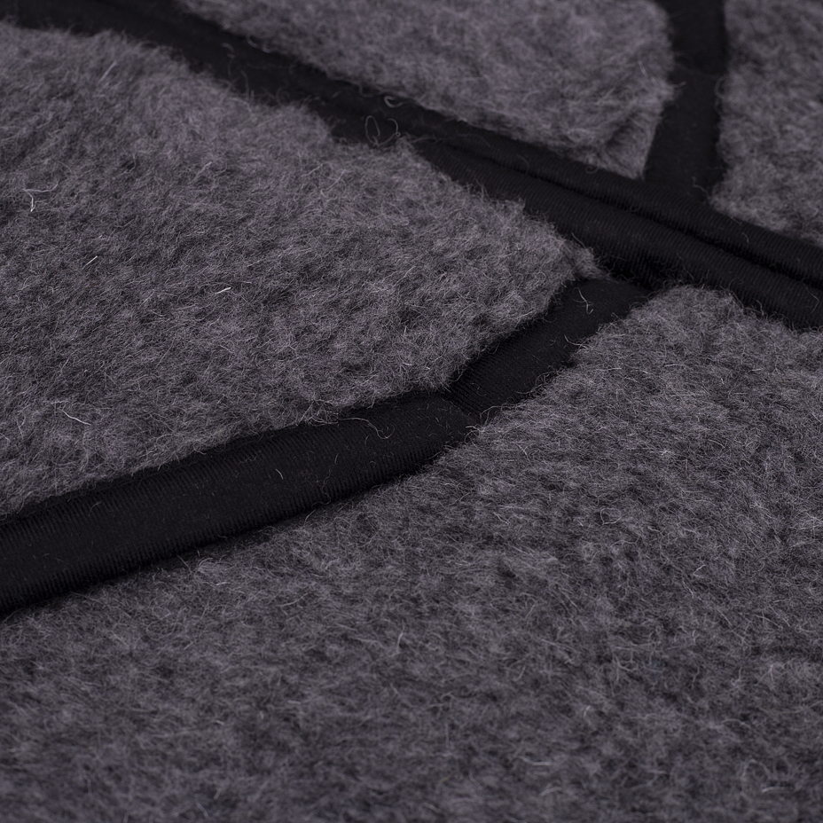 Hooded Wool Vest Dark Grey