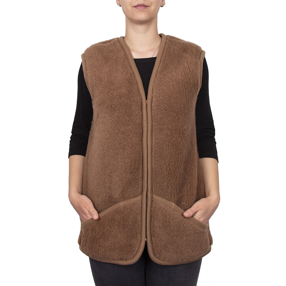 Wool Vest Brown