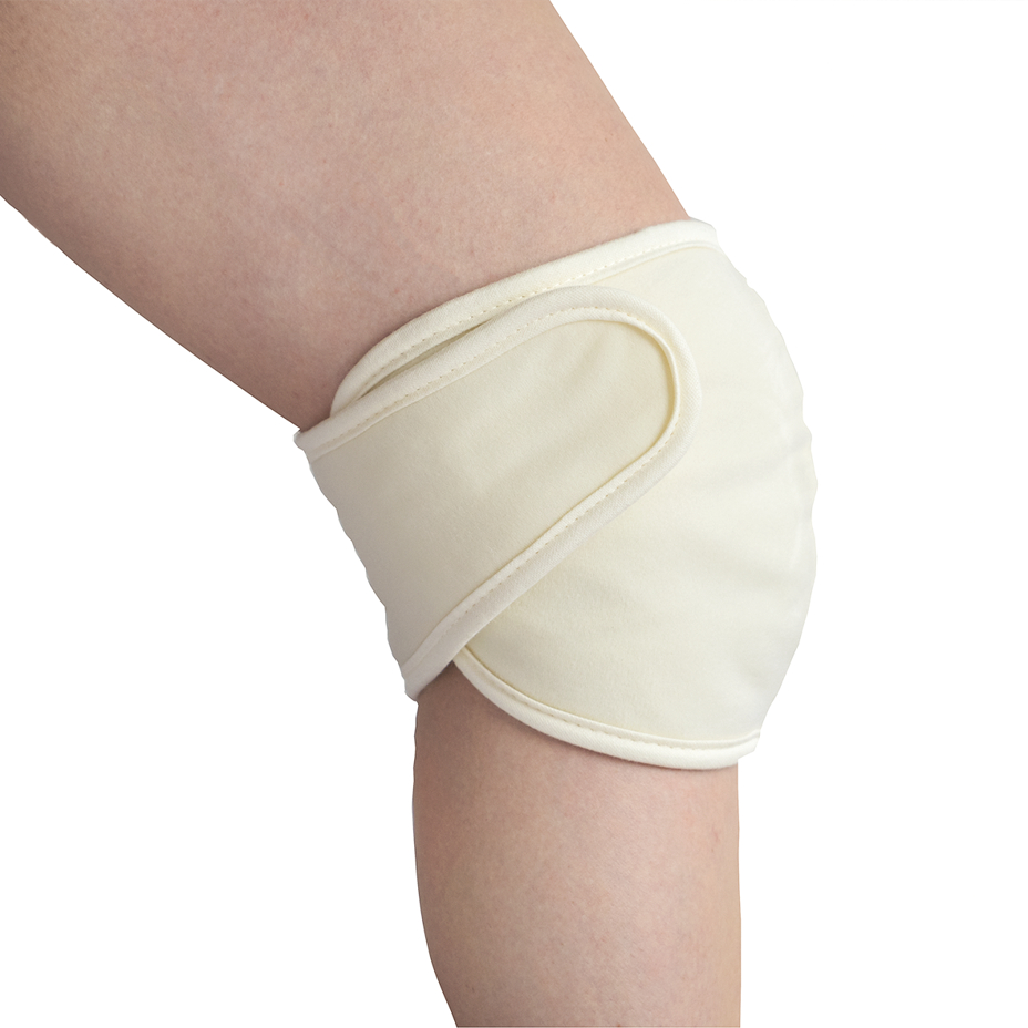 Merino wool knee brace natural