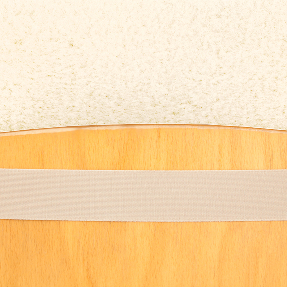 Wool Seat Pad with Back Natural