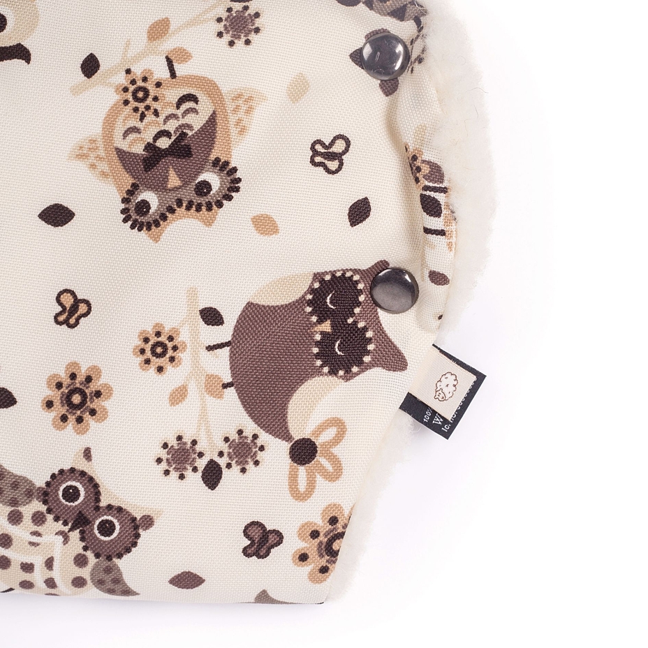 Wool Hand Muff Owls
