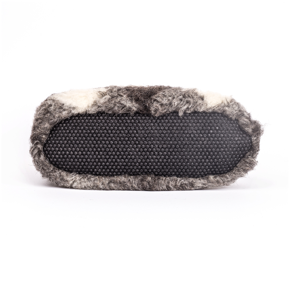 Wool TV Slipper Boots Plaid