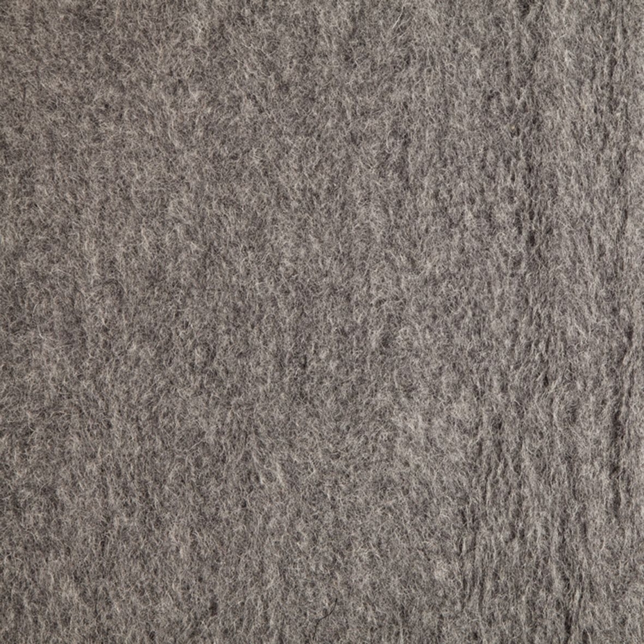 Wool Seat Pad with Back Dark Grey