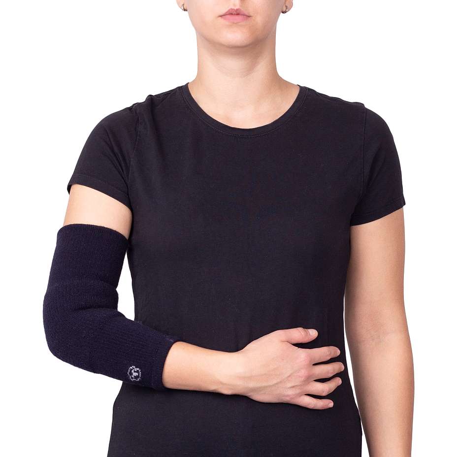Merino Wool Compression Sleeve Dark Blue
