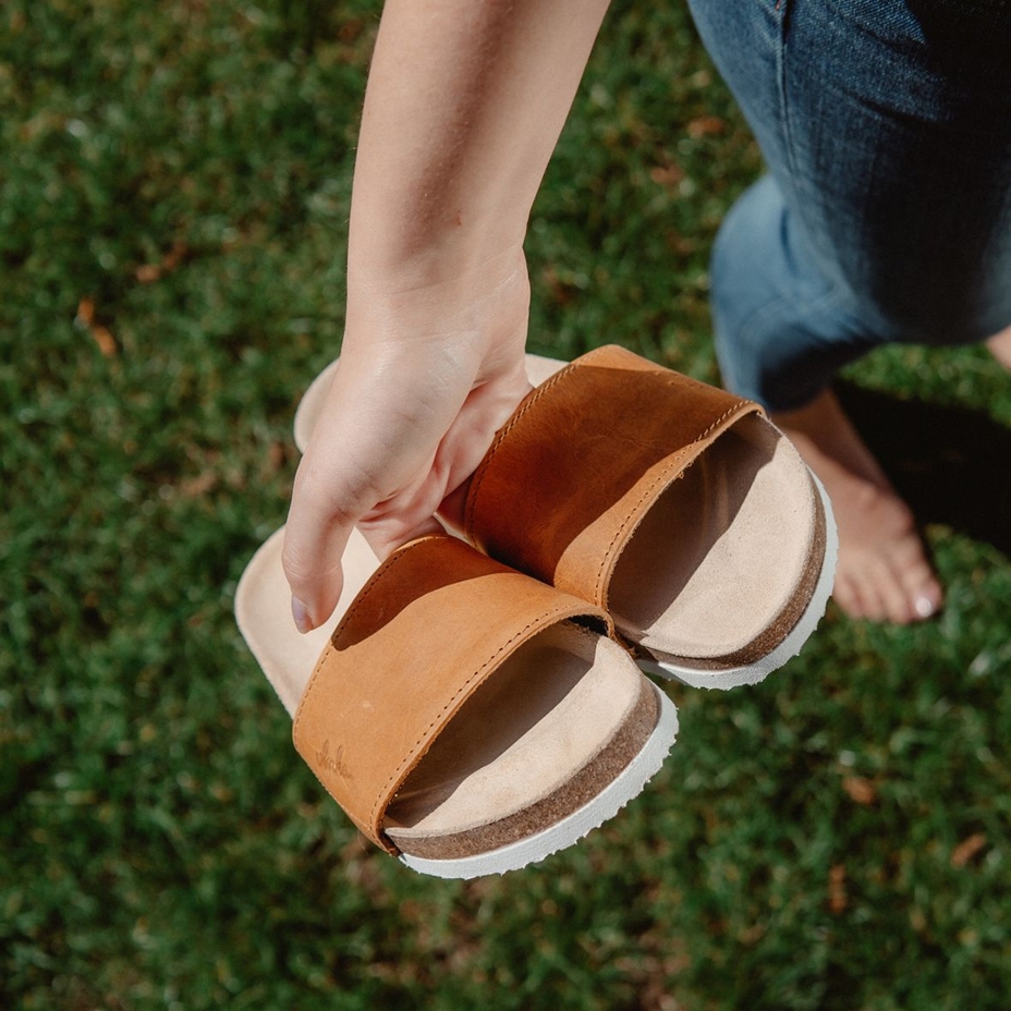 Women's Trepky Orthopaedic Cork Sliders Beige