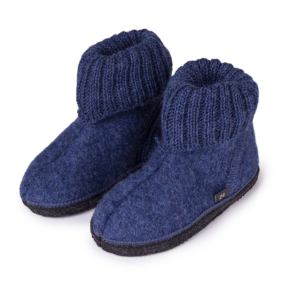 Kids’ Adam Felt TV Slippers Blue