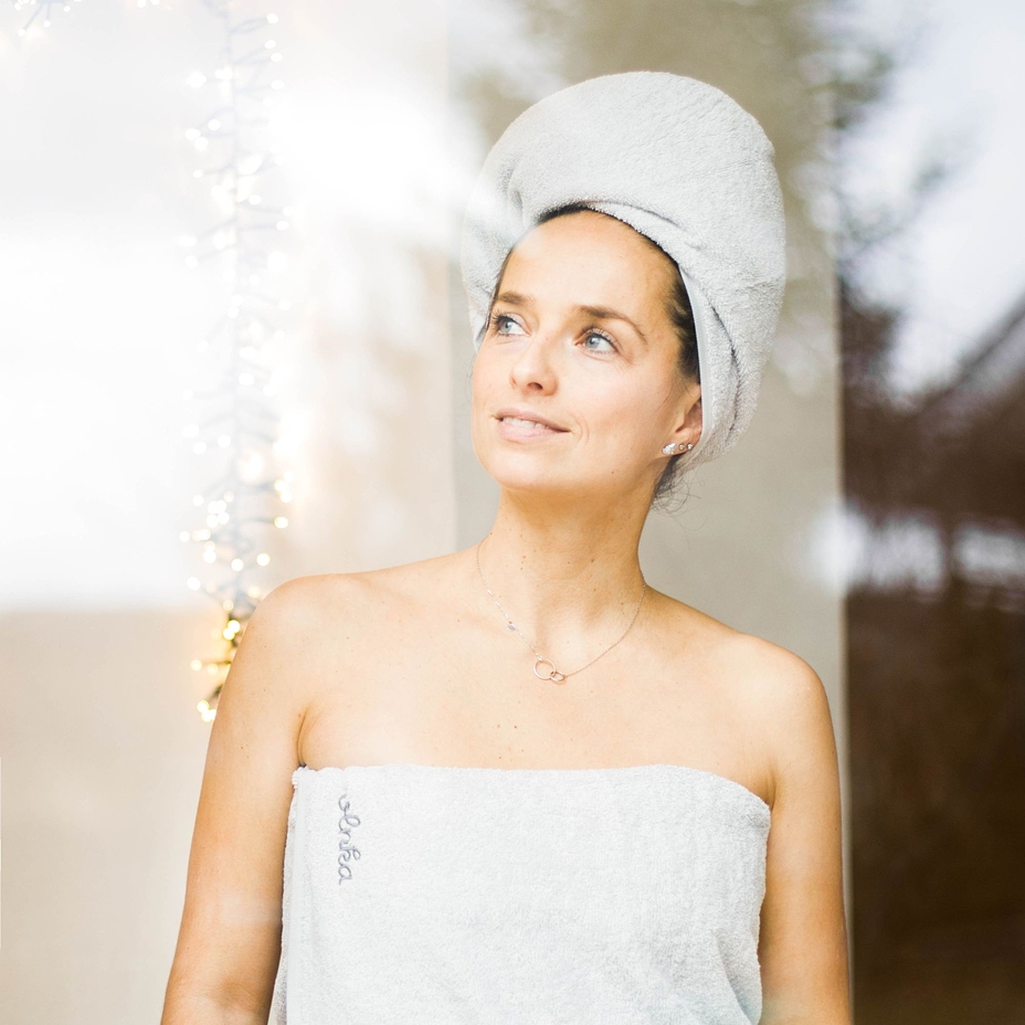 Vlnka Cotton Bath Towel Grey