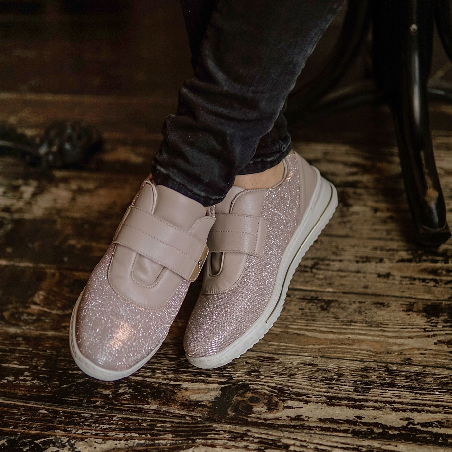 Women's leather sneakers Ingrid Beige