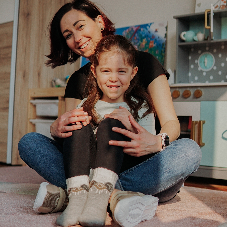 Kids’ Merino socks Lamb Friends White