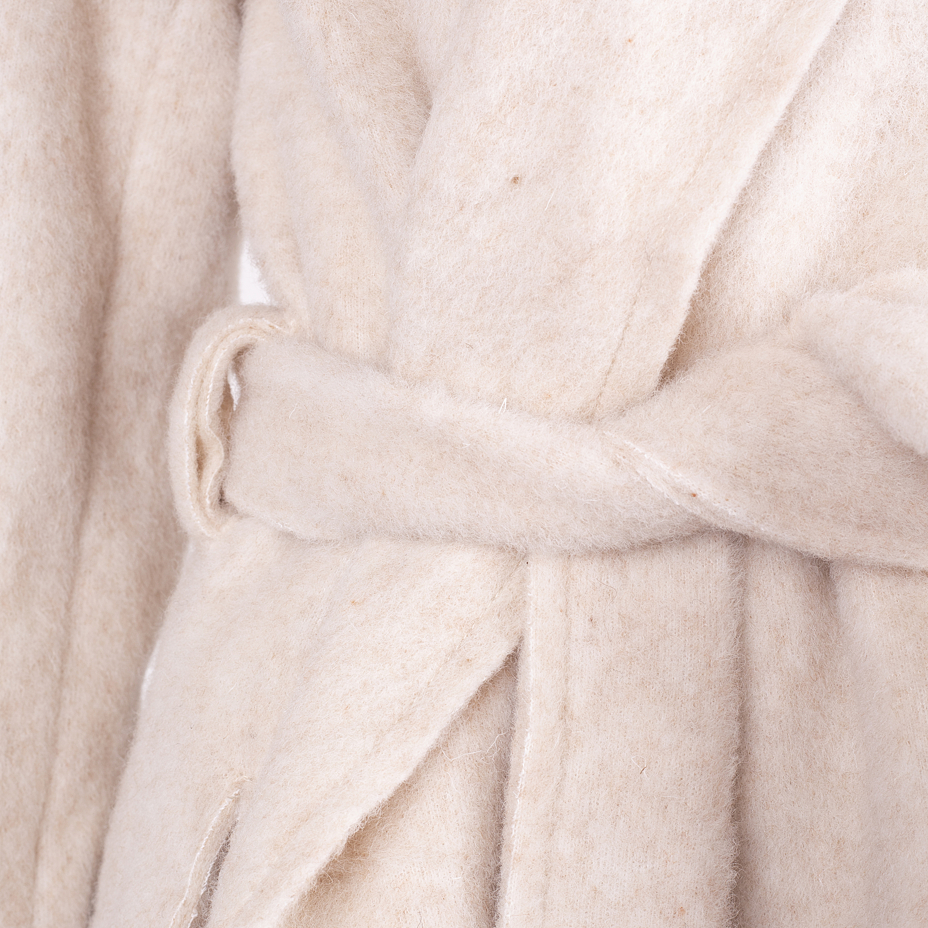 Wool wrap coat Beige