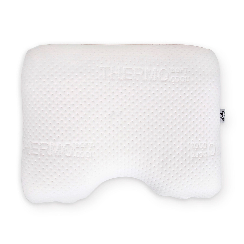 Orthopedic anti-snoring memory pillow