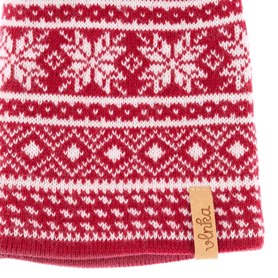 Vlnka Wool Beanie V24  Red