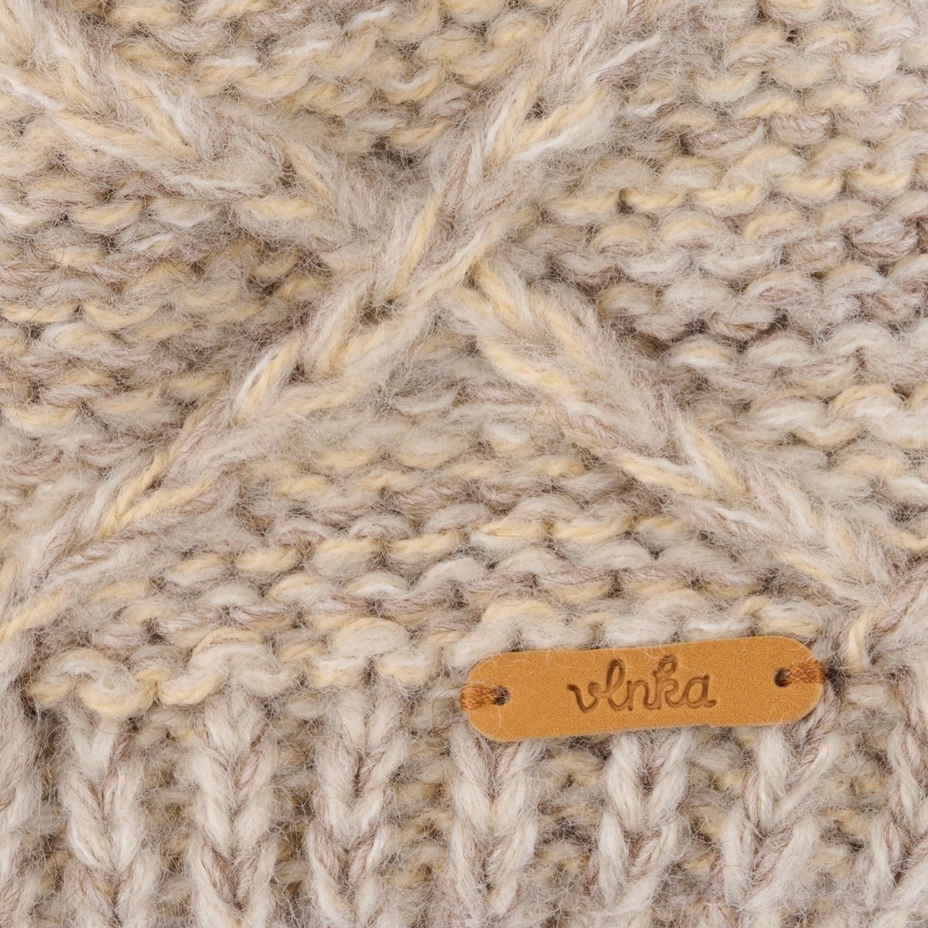 Vlnka Wool Beanie V09 Beige