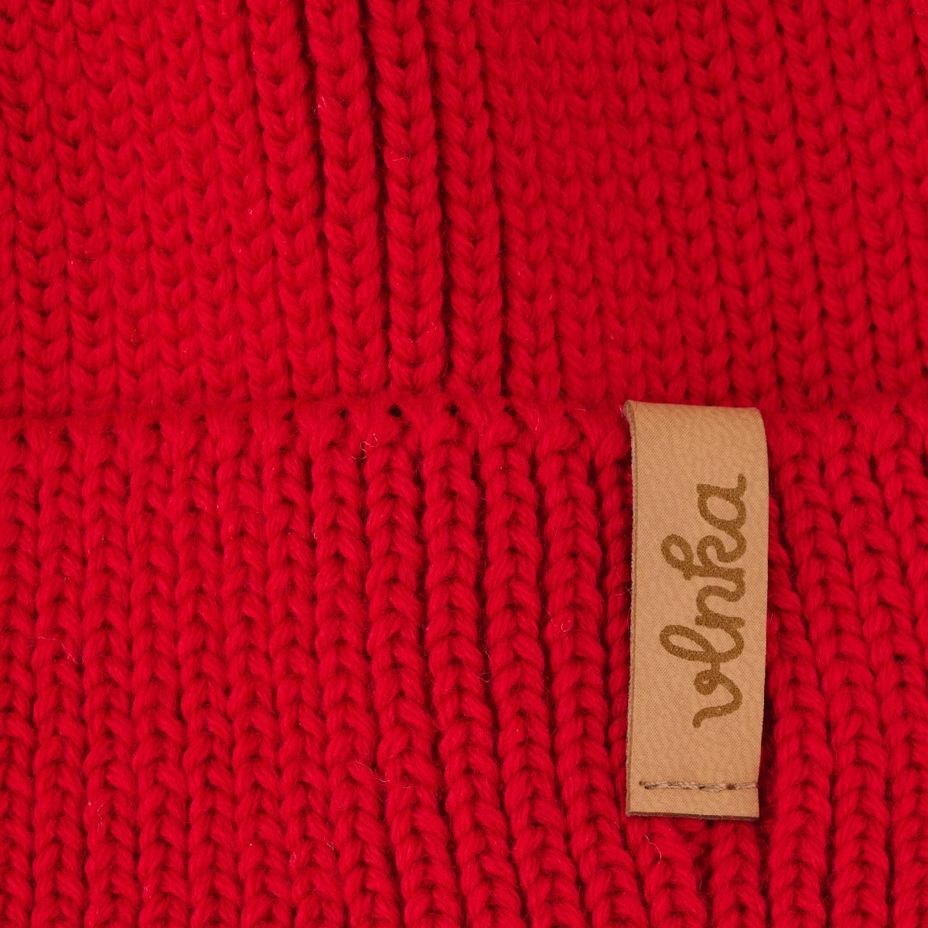 Vlnka Wool Beanie V21 Red