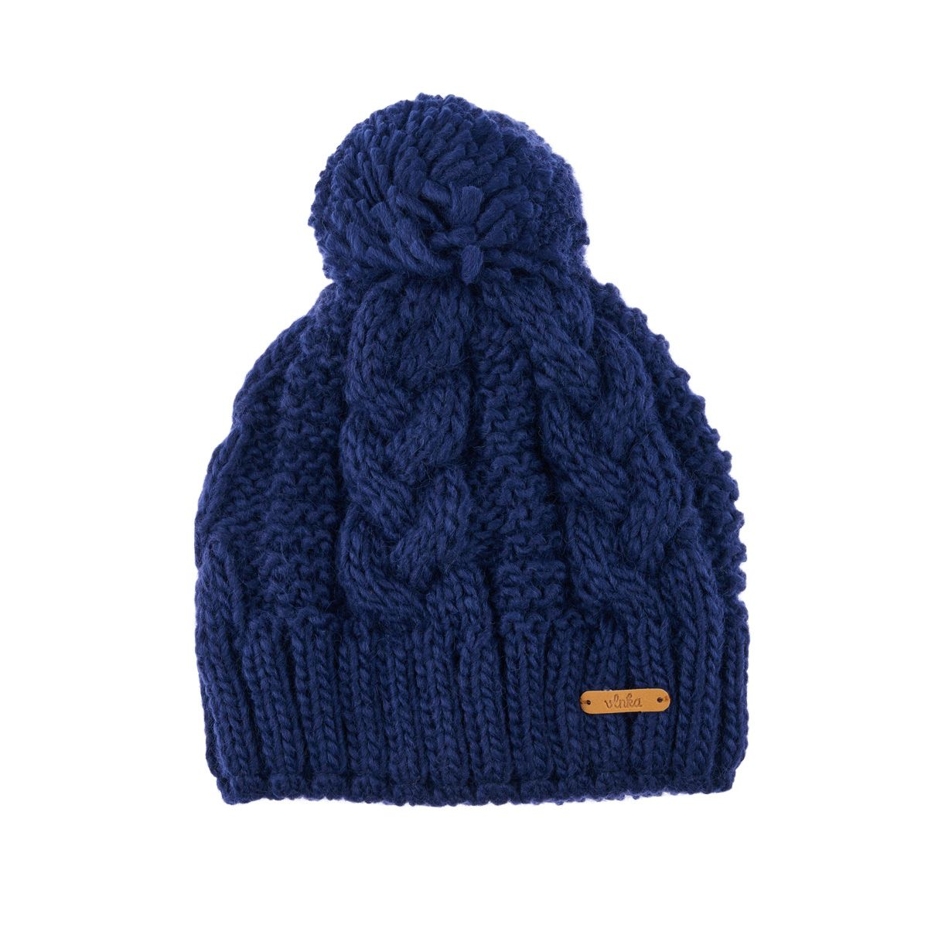 Vlnka Kids’ Wool Beanie V15 Blue
