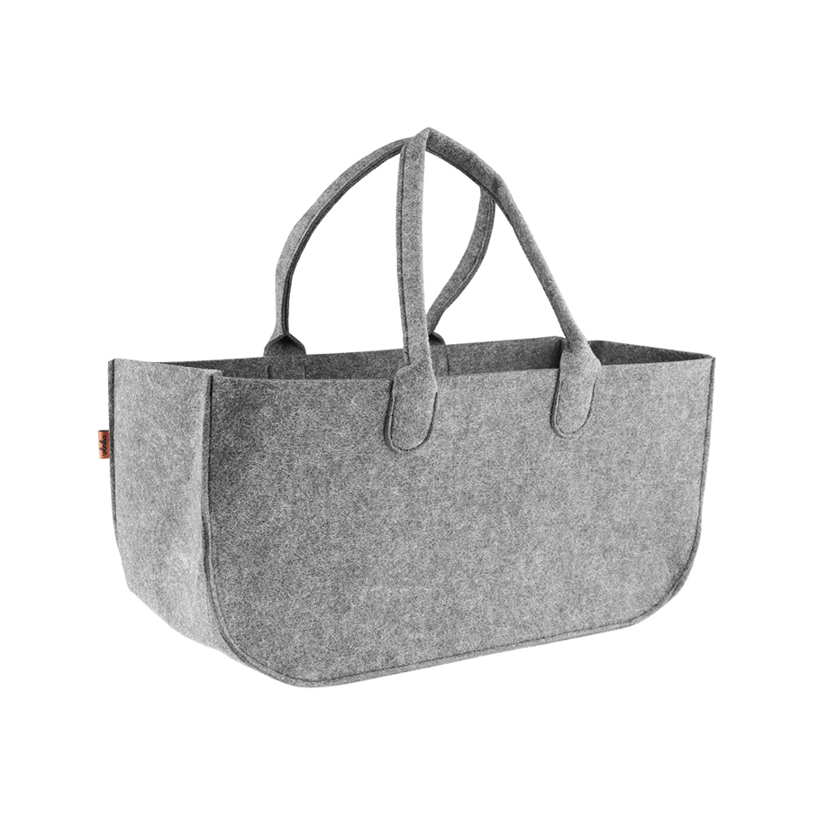 Felt Storage Bag with Handles Grey