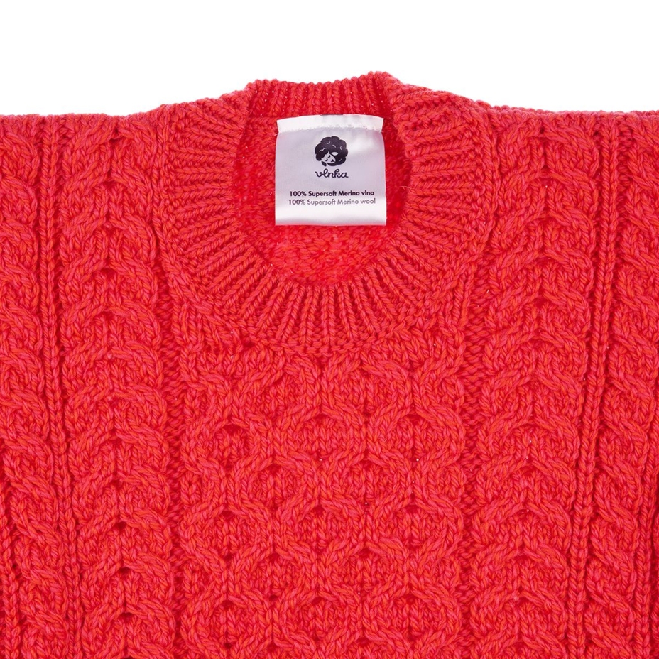 Kids’ Wool Sweater S14 Red