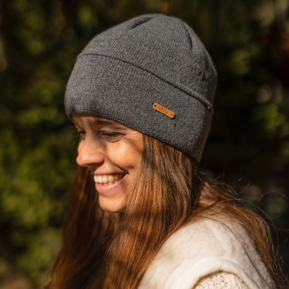 Vlnka Wool Beanie V10 Grey