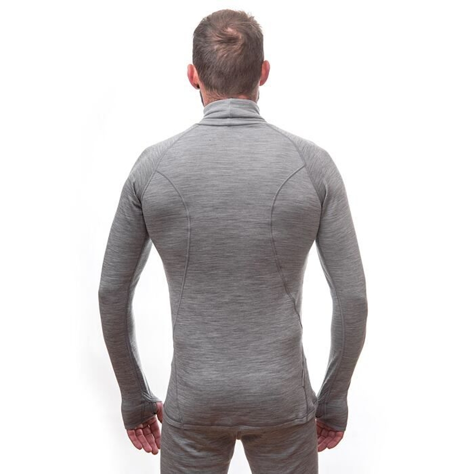 Men’s Sensor Merino Bold Performance Roll Neck Top Cool Grey