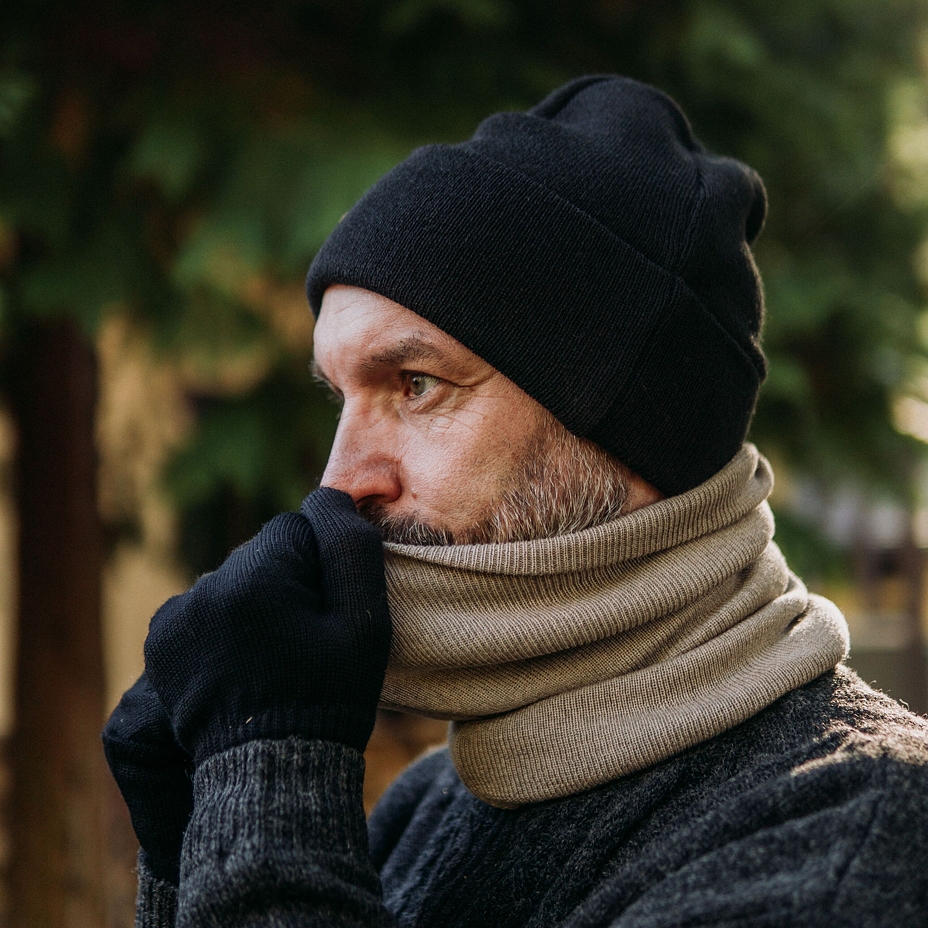 Vlnka Wool Beanie V12 Black