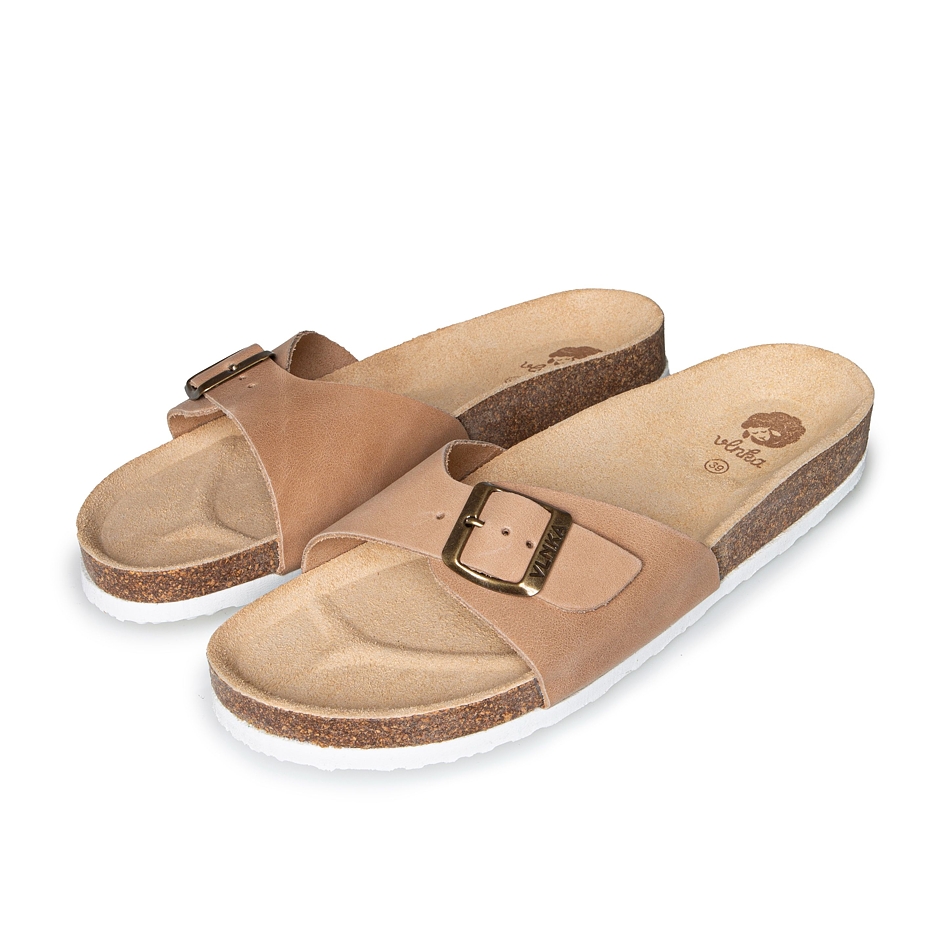 Women's Laura Orthopaedic Cork Sliders Cream model 2024