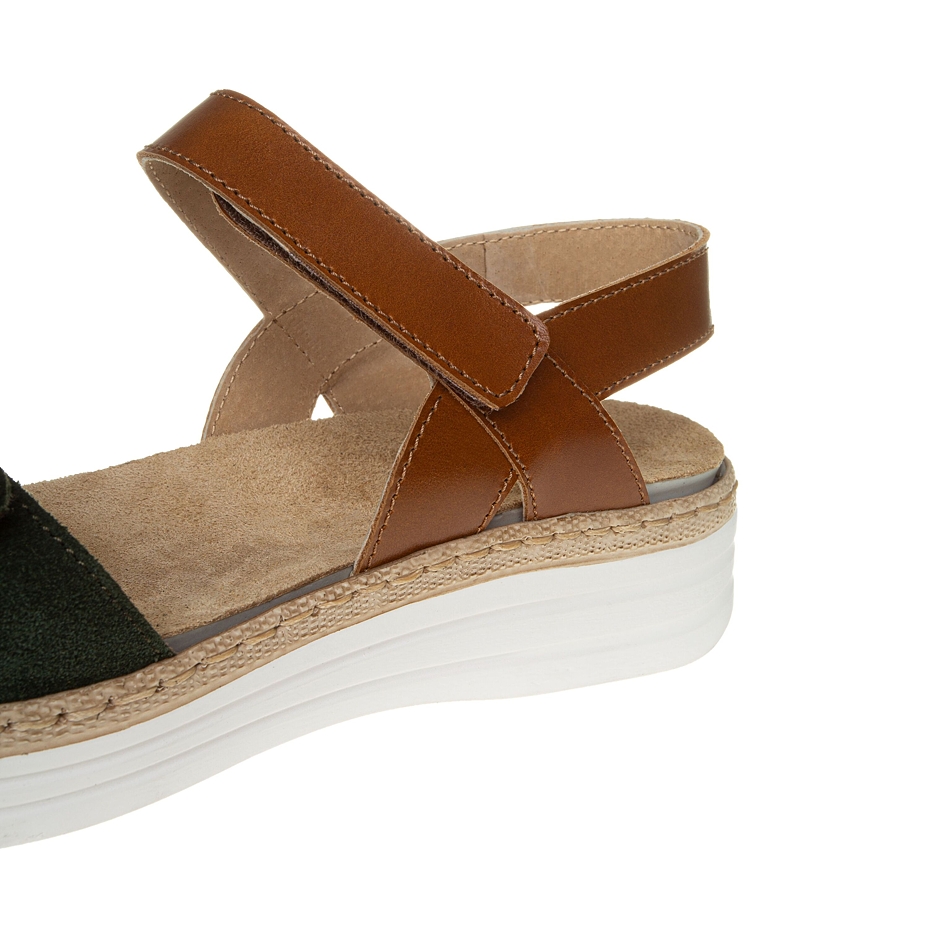 Women’s Veronika Leather Sandals Green