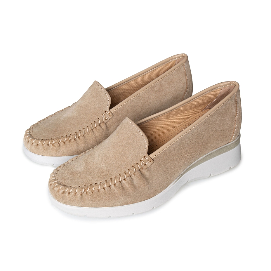 Women’s Ester Leather Loafers Beige