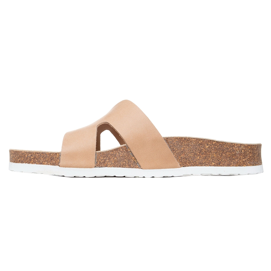 Women’s Zora Orthopaedic Cork Sliders Cream
