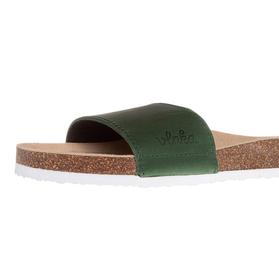 Women's Trepky Orthopaedic Cork Sliders Green