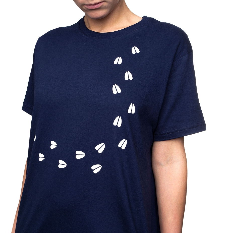 Woolvilli Cotton T-shirt Navy