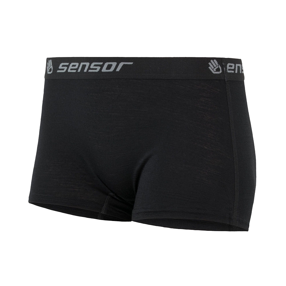 Women’s Sensor Merino Active Performance Boxers Black