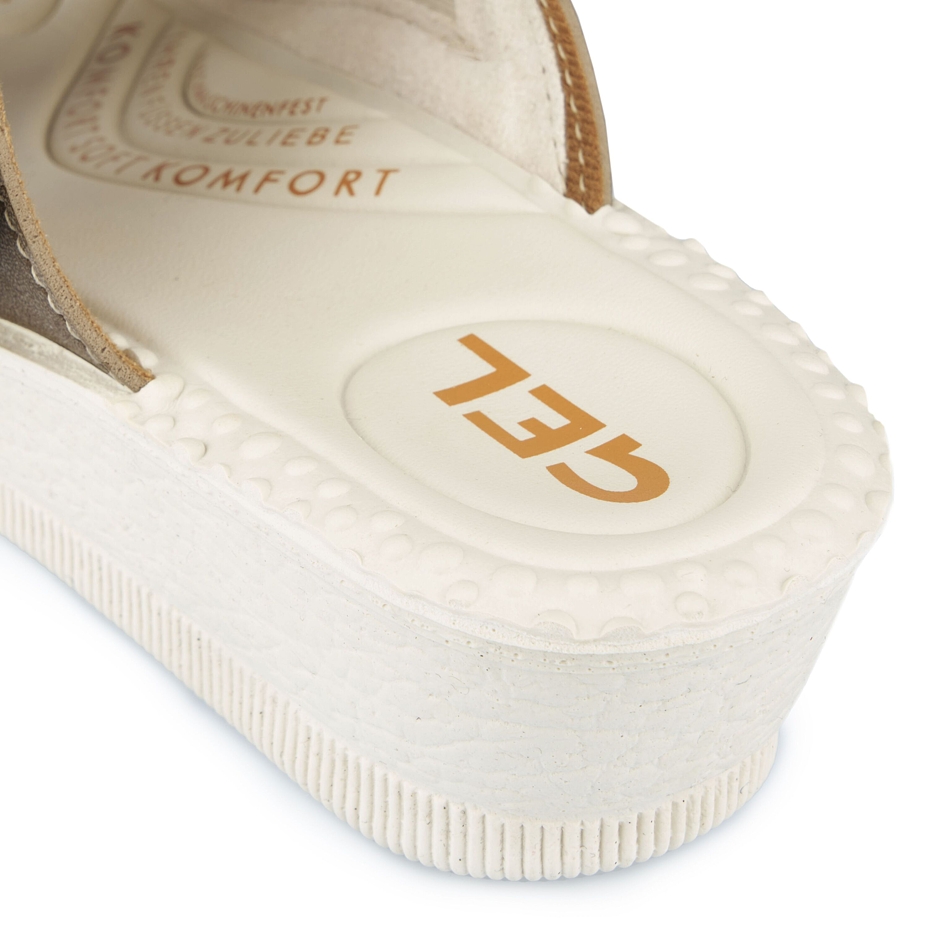 Women's gel insole slippers for bunions Milada Brown