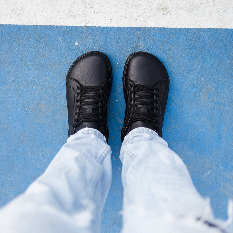 Zoom Leather Barefoot Trainers Black
