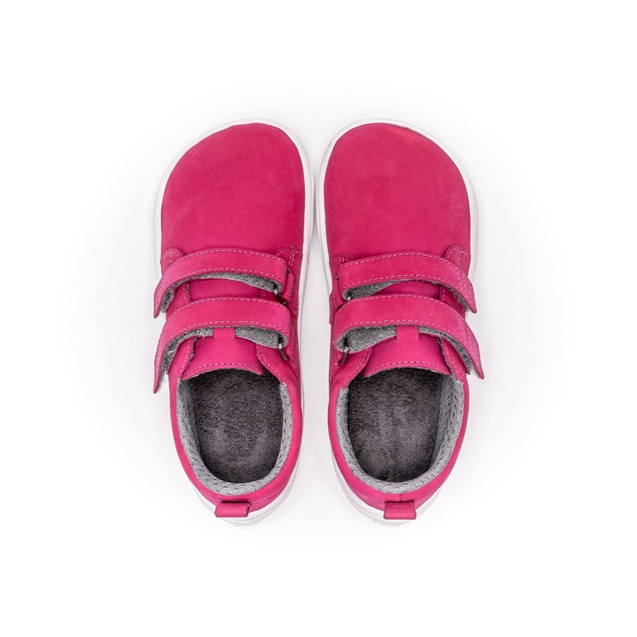 Kids’ Jolly Leather Barefoot Shoes Dark Pink