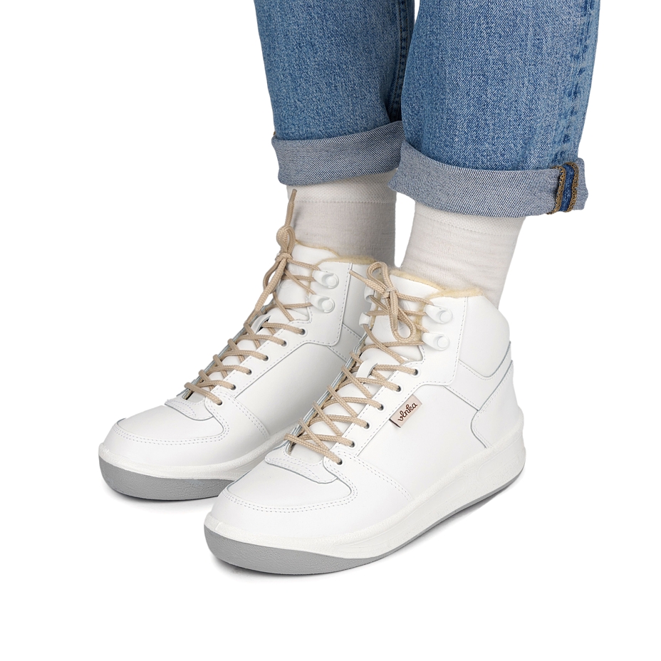 Prestige Vlnka Winter Boots with Wool Lining White