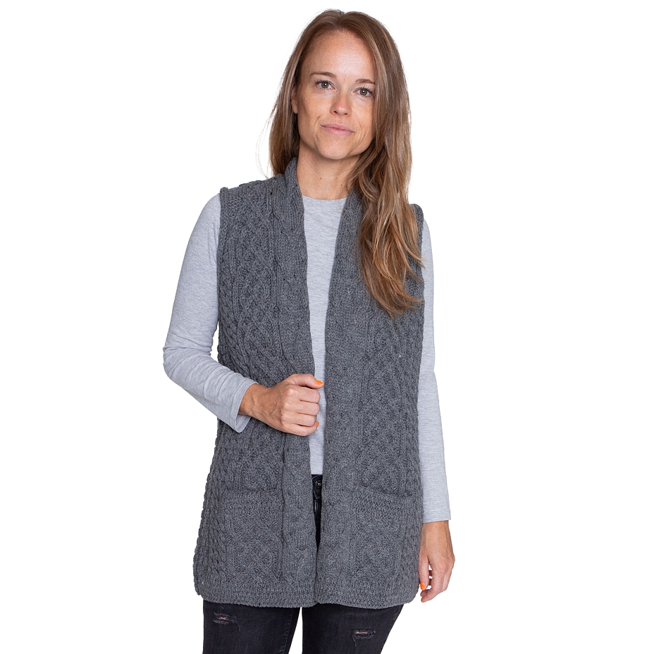 Women’s Vlnka Wool Vest Dark Grey