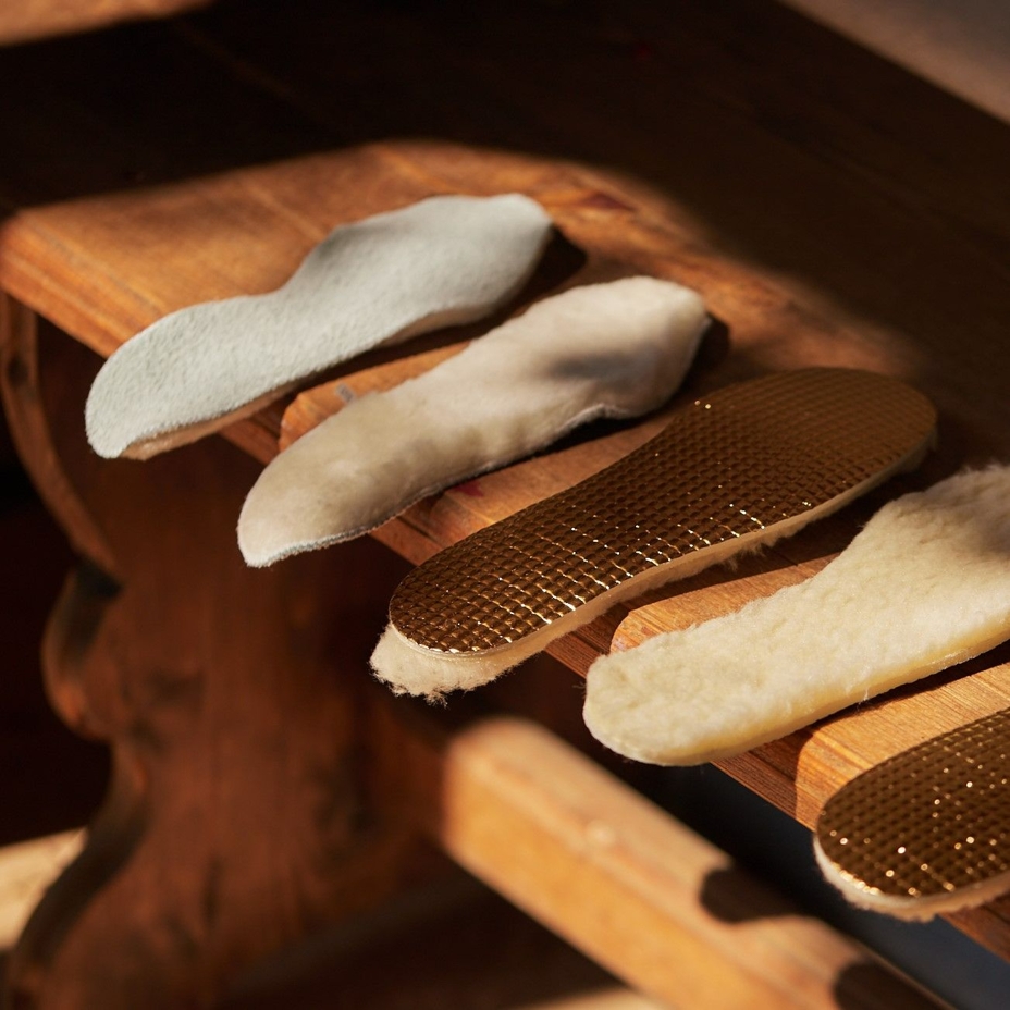 Leather Insoles with Sheep's Wool