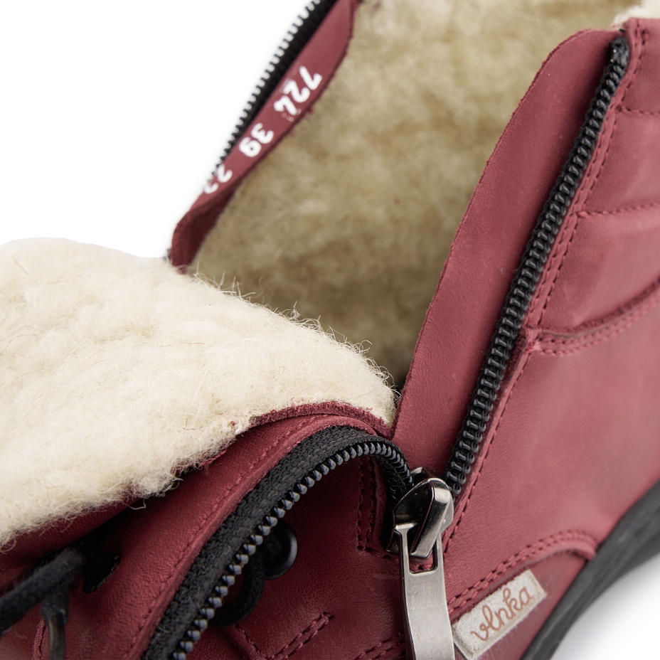 Women’s Gita Leather Boots Red