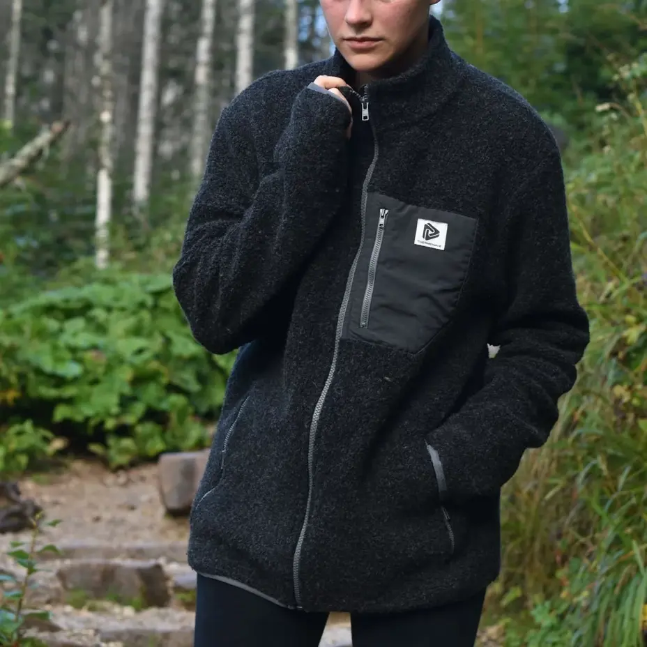 Merino Themowave Women's Recycled Wool Sweatshirt Grey