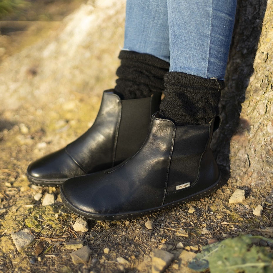 Women’s Ofelie Leather Barefoot Shoes Black
