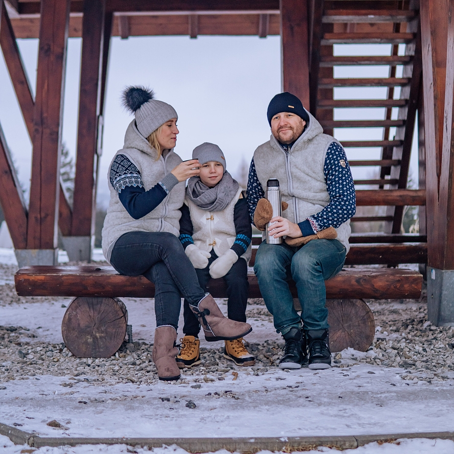 Women's Winter Boots with Wool Lining Dark Brown