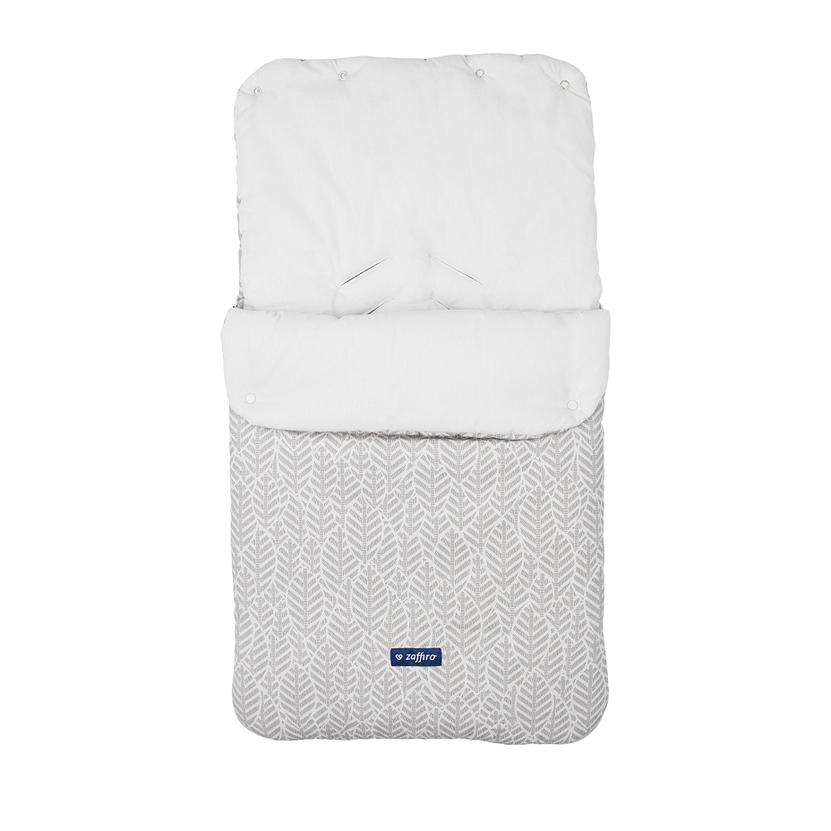 Baby cotton footmuff Vlnka grey