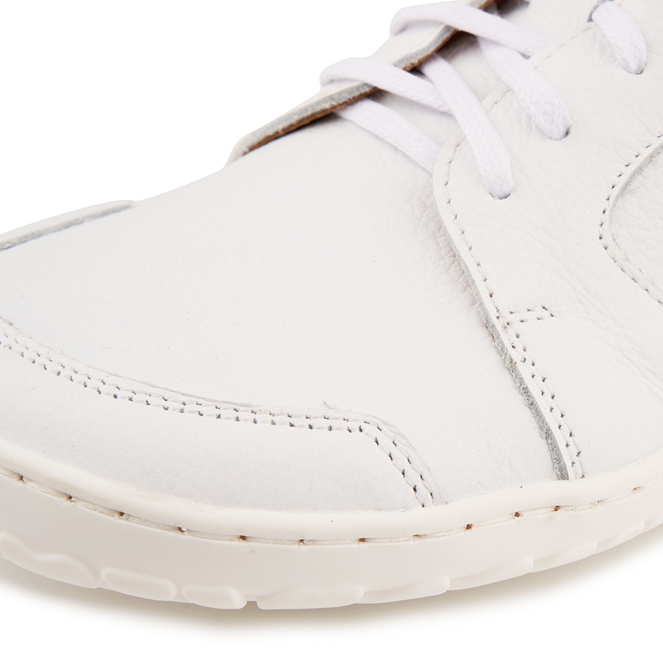 Barefoot leather sneakers Sasha white