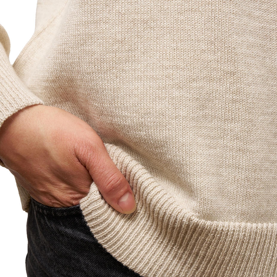 Women's thin wool sweater Vlnka natural